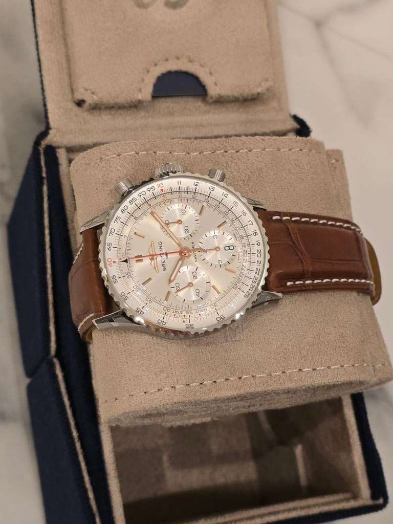 Breitling Navitimer, Handtassen en Accessoires, Horloges | Heren, Ophalen, Leer, Staal, Breitling