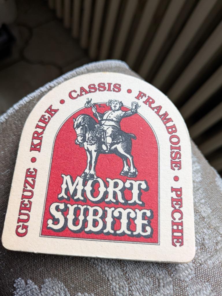 Mort subite, Enlèvement ou Envoi, Comme neuf, Sous-bock