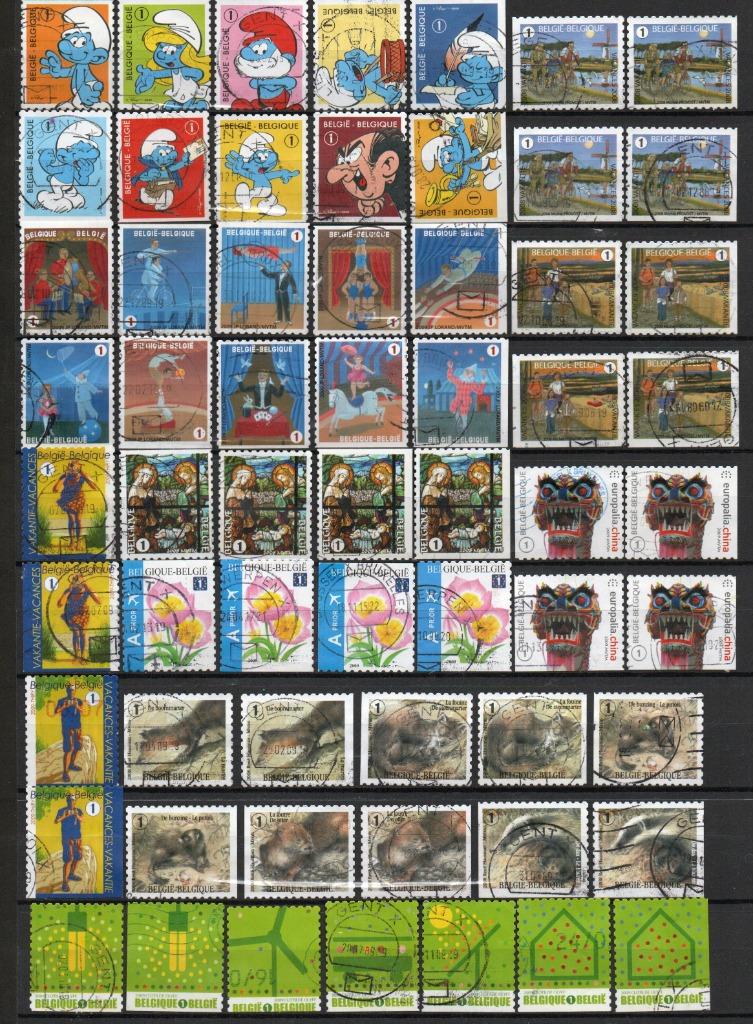 Gestempelde postzegels van België uit boekjes (5), Ophalen of Verzenden, Gestempeld, Gestempeld