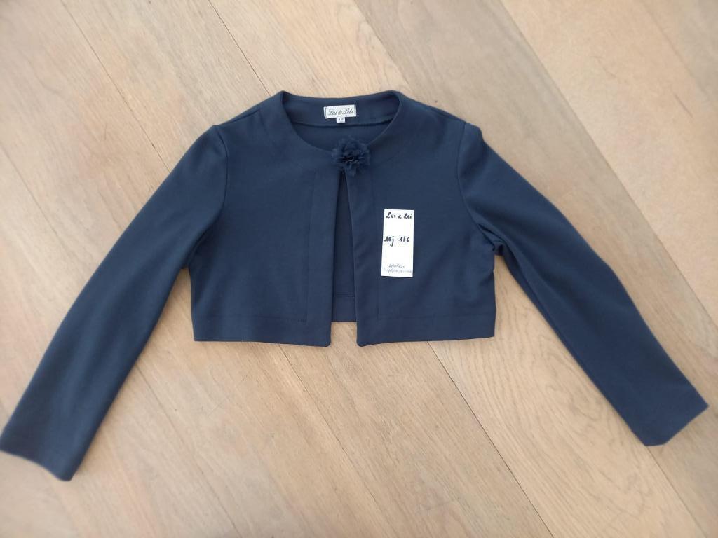 Donkerblauwe bolero duur merk Lui&Lei 10 jaar M140, Kinderen en Baby's, Meisje, Trui of Vest, Ophalen of Verzenden, Zo goed als nieuw