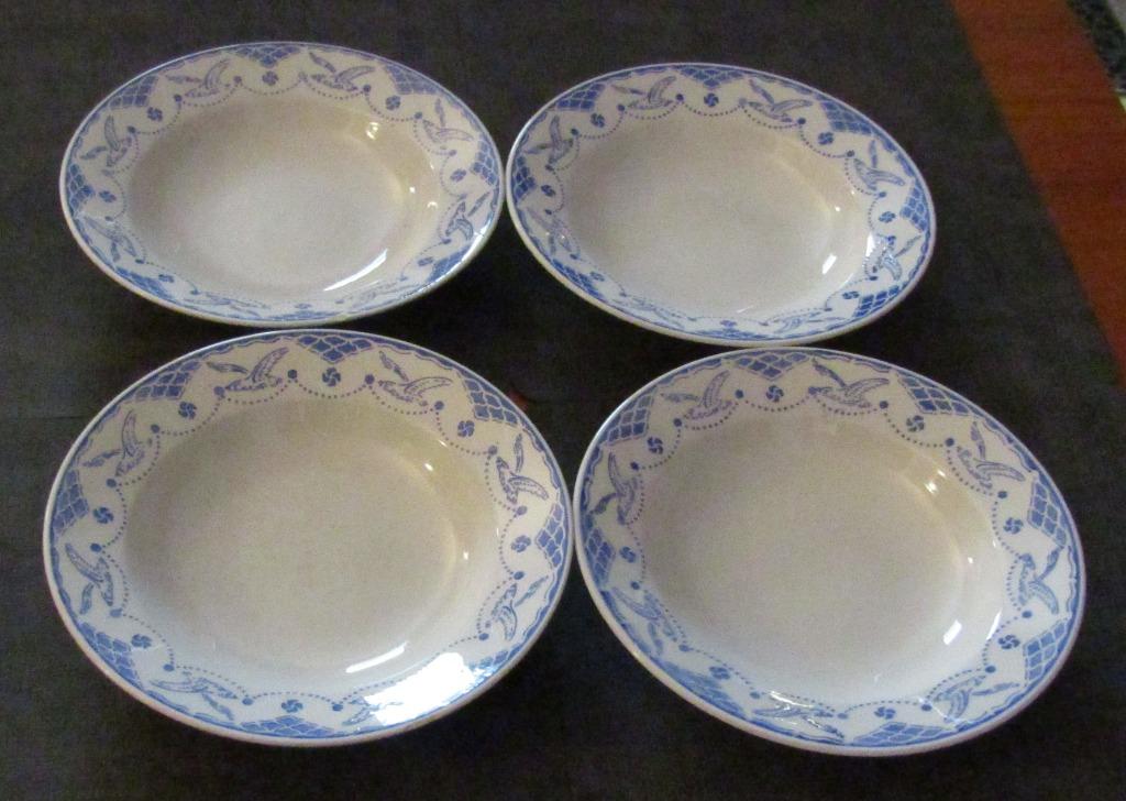 Assiettes creuses/à soupe vintage, Assiettes(s), Poterie rustique, Poterie, Comme neuf