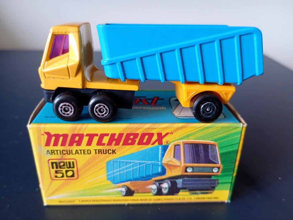Lesney Matchbox Superfast #50 Articulated Truck in doosje, Ophalen of Verzenden