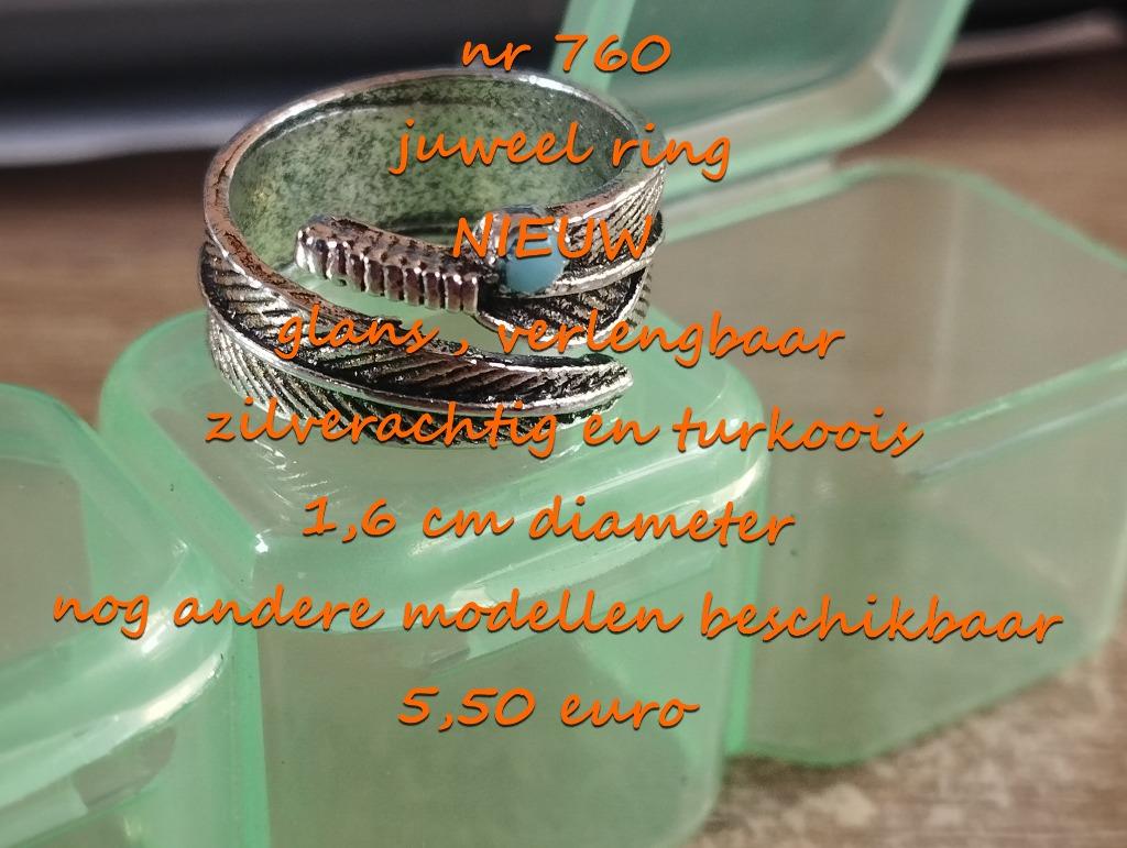760. Juweel : ring , NIEUW , verzending inbegrepen, Overige materialen, Nieuw, Dame of Heer, Verzenden