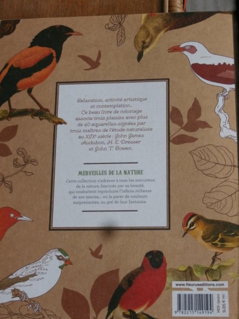 Livre de coloriage pour adultes " Les Oiseaux", Enlèvement ou Envoi, Neuf, Autres types