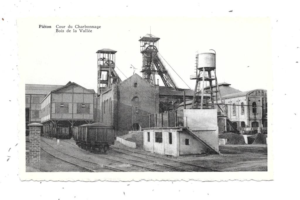 Piéton NA15: Cour du Charbonnage Bois de la Vallée, Envoi, 1940 à 1960, Non affranchie, Hainaut