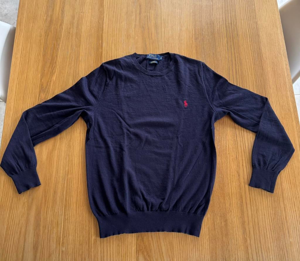 Pull bleu fin Ralph Lauren Slim Fit taille M, Vêtements | Hommes, Pulls & Vestes, Enlèvement ou Envoi, Comme neuf, Taille 48/50 (M)