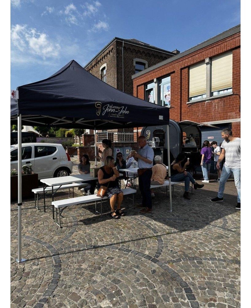 Pro aluminium tuinpaviljoen 3x3 40 mm, Opvouwbaar, Partytent, Minder dan 4 meter, Nieuw