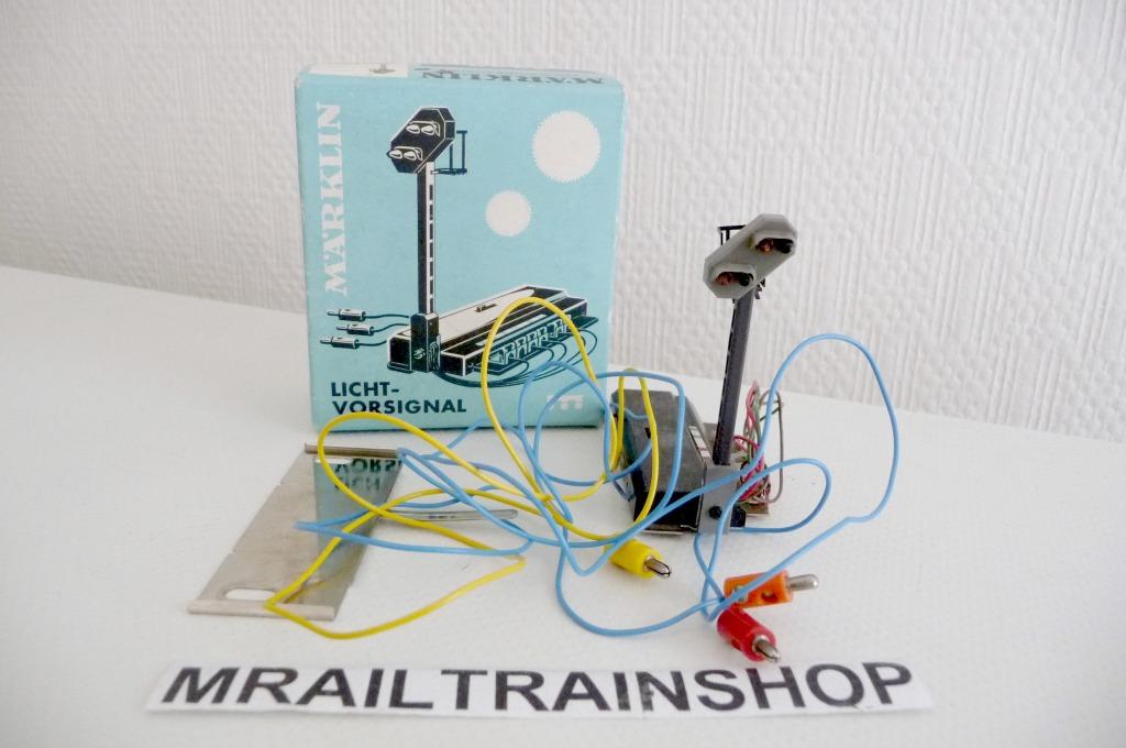 7238 MARKLIN HO-1 X SEMAPHORE/VOORSEIN/SIGNAL AVANCE, Analogique, Enlèvement ou Envoi, Courant alternatif, Comme neuf