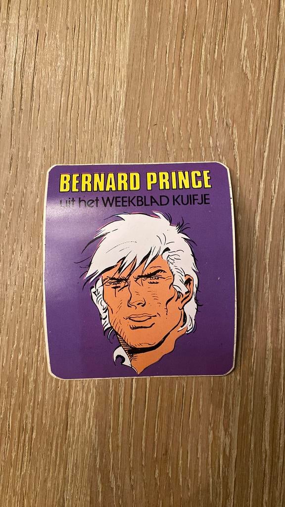 Hermann bernard prince sticker weekblad kuifje, Verzamelen, Ophalen of Verzenden, Kuifje, Nieuw