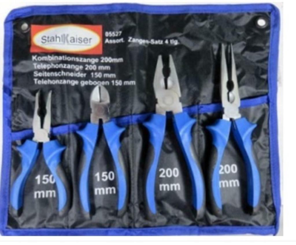 Stahlkaiser Tangen set 4 dlg assortiment in Etui. Nieuw!!, Ophalen of Verzenden, Nieuw