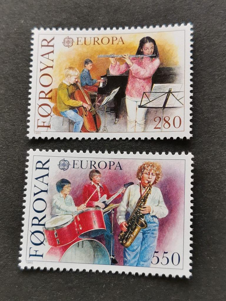 Îles Féroé/Foroyar 1985 - Europa CEPT - musique **, Enlèvement ou Envoi, Danemark, Non oblitéré