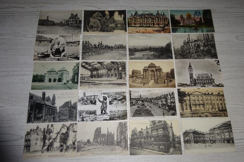 Lot 70 cartes postales nord de la France - 70 postkaarten, Collections, Cartes postales | Étranger, France, Enlèvement ou Envoi