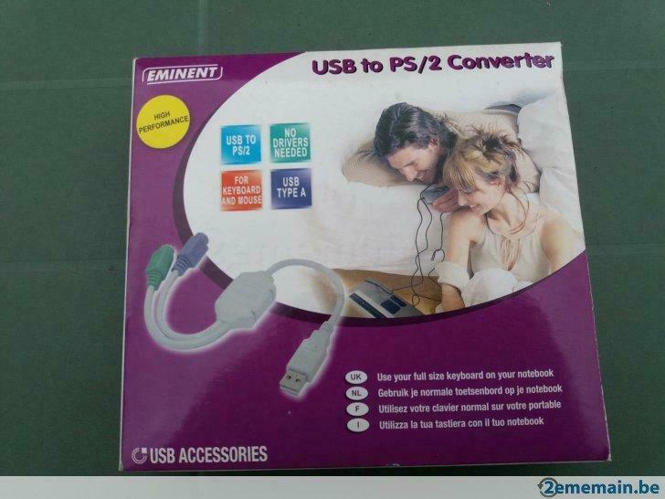 Convertisseur USB to PS/2, Informatique & Logiciels, Enlèvement ou Envoi, Neuf