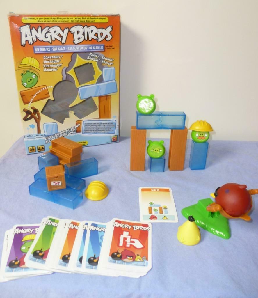 Angry Birds gezelschapsspel, Hobby en Vrije tijd, Gezelschapsspellen | Overige, Ophalen of Verzenden, Zo goed als nieuw, Mattel