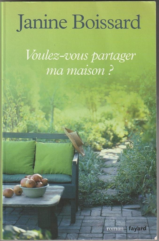 Janine BOISSARD Voulez-vous partager ma maison, Belgique, Janine Boissard., Utilisé, Envoi