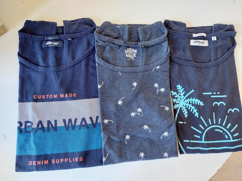 3 tops heren zonder mouwen maat XS en S, Blauw, Bel & Bo, Ophalen of Verzenden, Gedragen