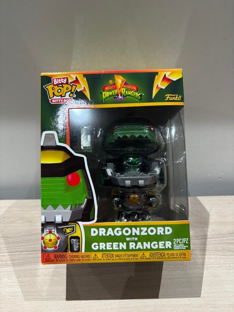 Super Bitty Pop ! Dragonzord Bitty Bot avec Green Ranger, Enlèvement ou Envoi, Comme neuf