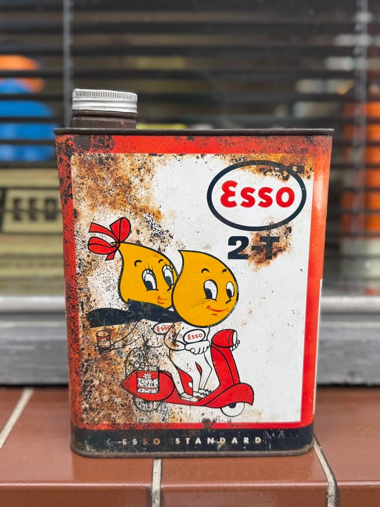 Boîte pour trottinette Esso 2 temps Vespa, Enlèvement ou Envoi, Utilisé, Ustensile
