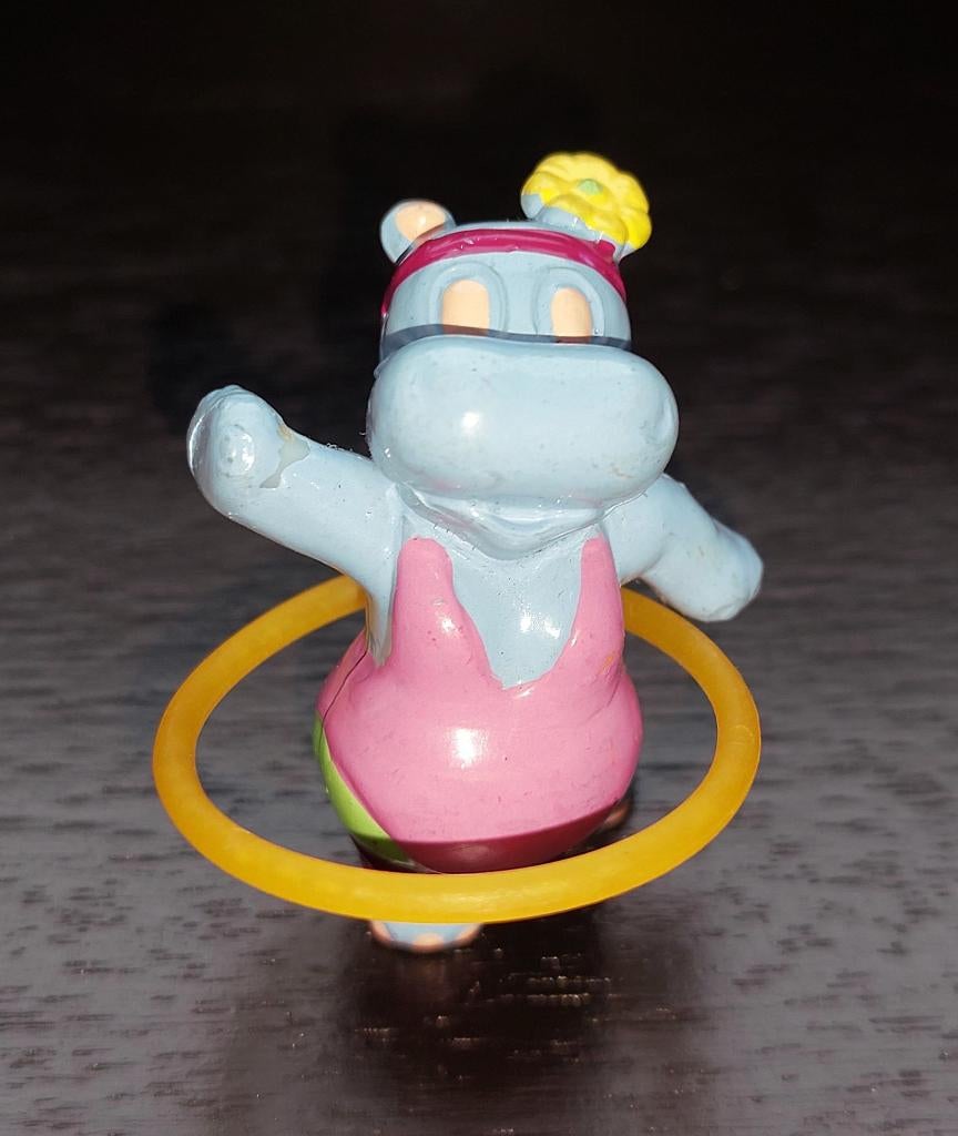 Happy Hippos Fitness : variante Susi à fleur jaune, Enlèvement ou Envoi, Utilisé, Figurines en plastique dur