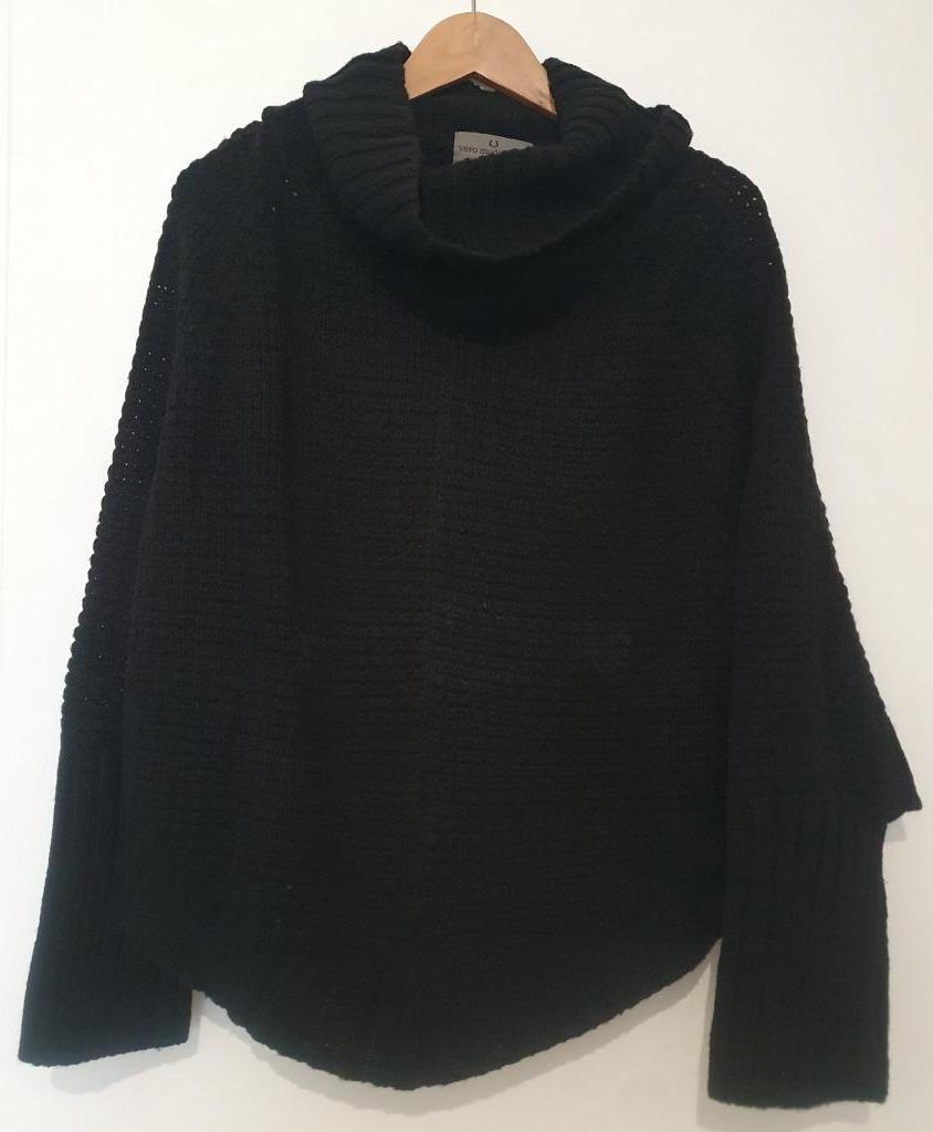 Poncho noir 'Vero moda', Taille 38/40 (M), Enlèvement ou Envoi, Vero Moda, Comme neuf