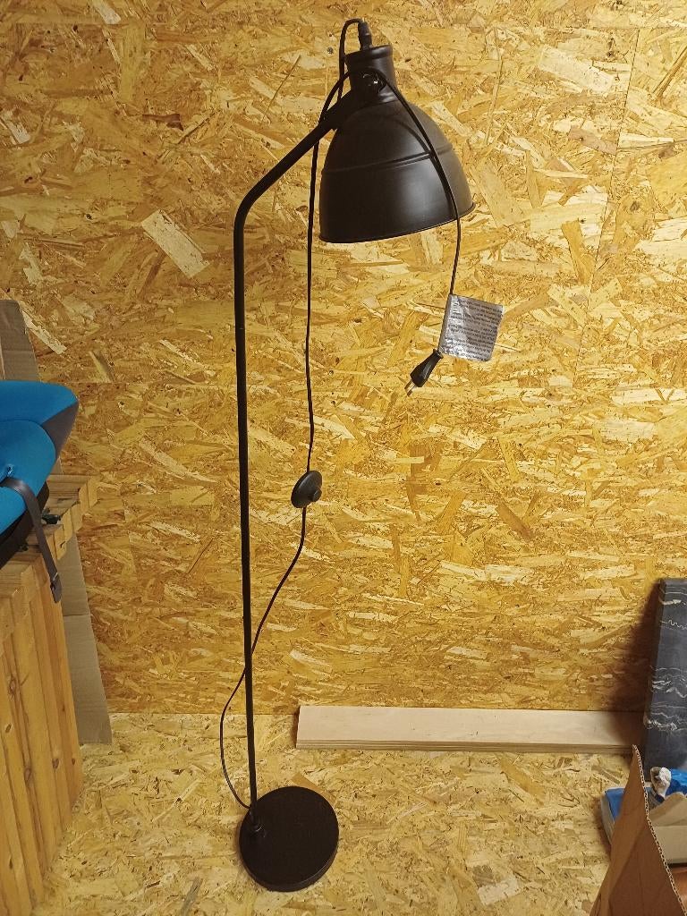 staande lamp , tafellampen , kaarshouder in riet, Ophalen, Zo goed als nieuw, Glas