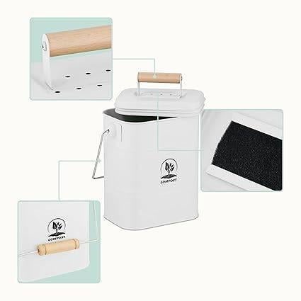 Seau à compost | 3,5 litres | LIVRAISON GRATUITE, Envoi, Bac à compost