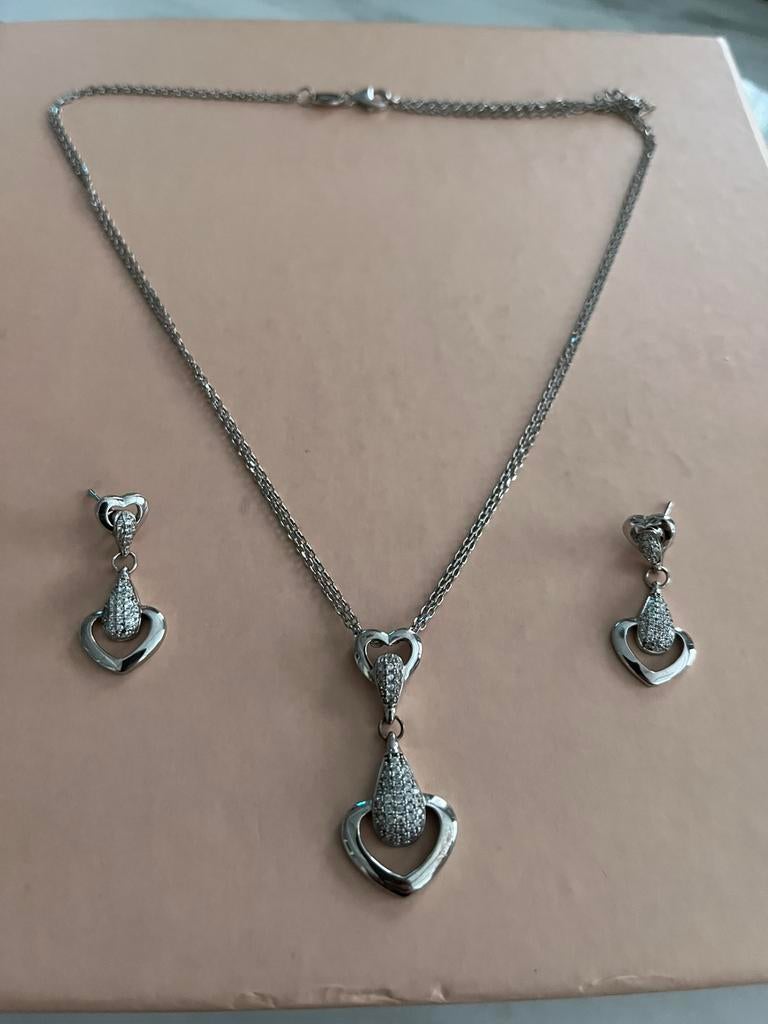 Nona silver set 925, Bijoux, Sacs & Beauté, Enlèvement ou Envoi, Comme neuf