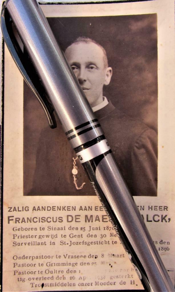DOODSPRENTJE PASTOOR- DE MAESSCHALCK FRANCISKUS-  SINAAI, Verzamelen, Ophalen of Verzenden, Bidprentje