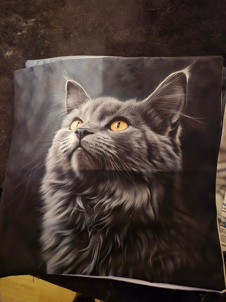 Kussensloop maine coon kat, Verzenden