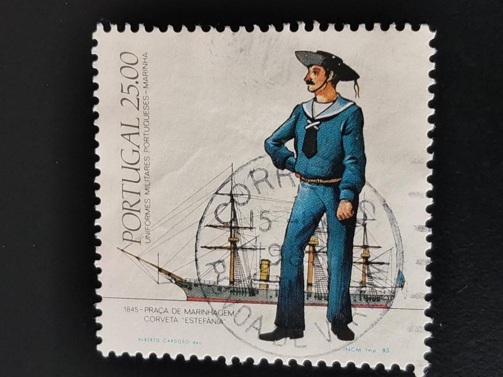 Portugal 1983 - uniforme militaire, Enlèvement ou Envoi, Portugal, Affranchi