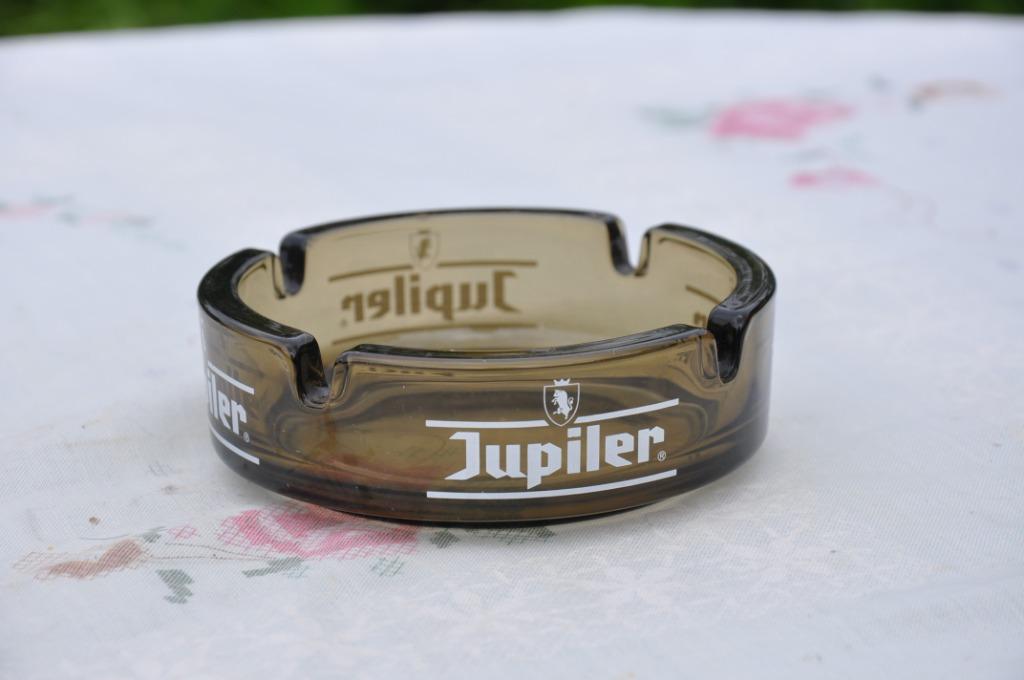 cendrier en verre brun jupiler, Ophalen of Verzenden, Gebruikt, Overige typen, Jupiler