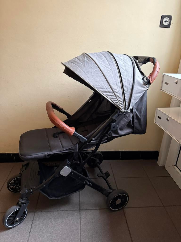 Poussette Buggy compacte - État comme neuf - Noir et Gris, Enlèvement ou Envoi, Comme neuf
