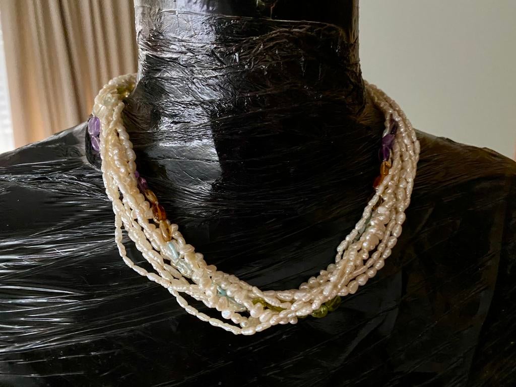 Parelketting vintage, Ophalen, Zo goed als nieuw, Overige kleuren, Overige materialen