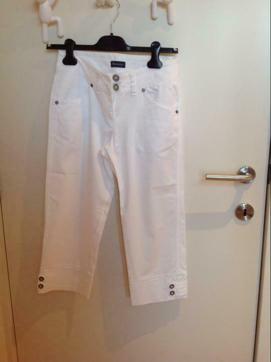 Witte driekwartsbroek van TERRE BLEUE !, Kleding | Dames, Ophalen, Terre bleue, Wit, Zo goed als nieuw