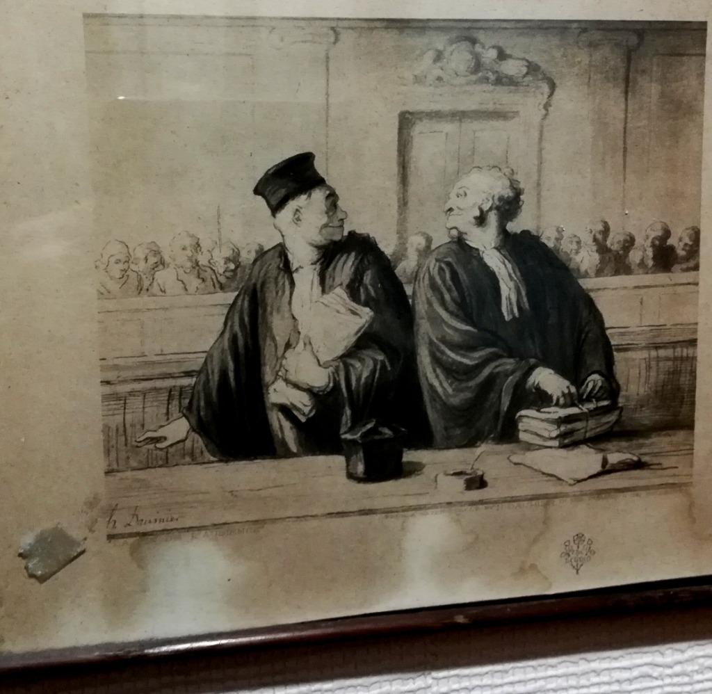 Een Honore Daumier-lithografie, Antiek en Kunst, Ophalen