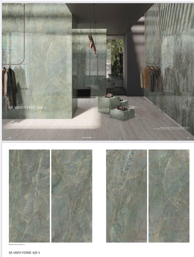Tegels Marmerlook Aqua Verde merk Nexion 1198x598x9mm honed, Neuf, 60 cm ou plus, Carrelage de sol, Céramique