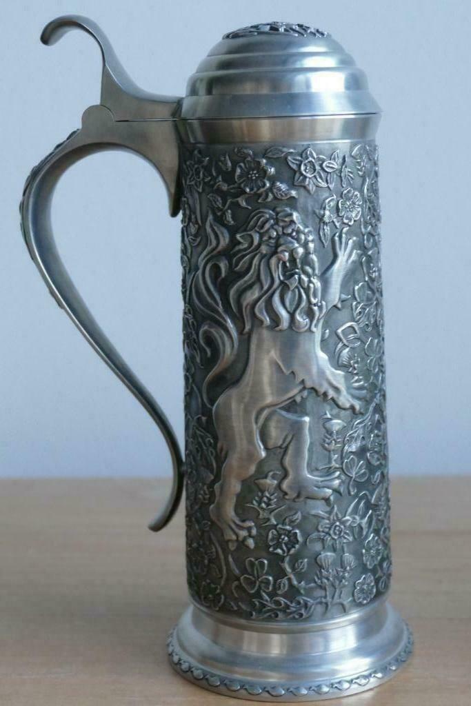 Lot tin 3.5 kg - tinnen bekers sierbekers, Antiek en Kunst, Ophalen