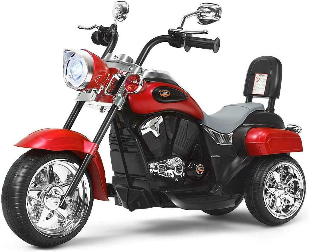 Elektrische Motorfiets Trike Driewieler Vanaf 3 jaar. Rood, Ophalen of Verzenden, Nieuw