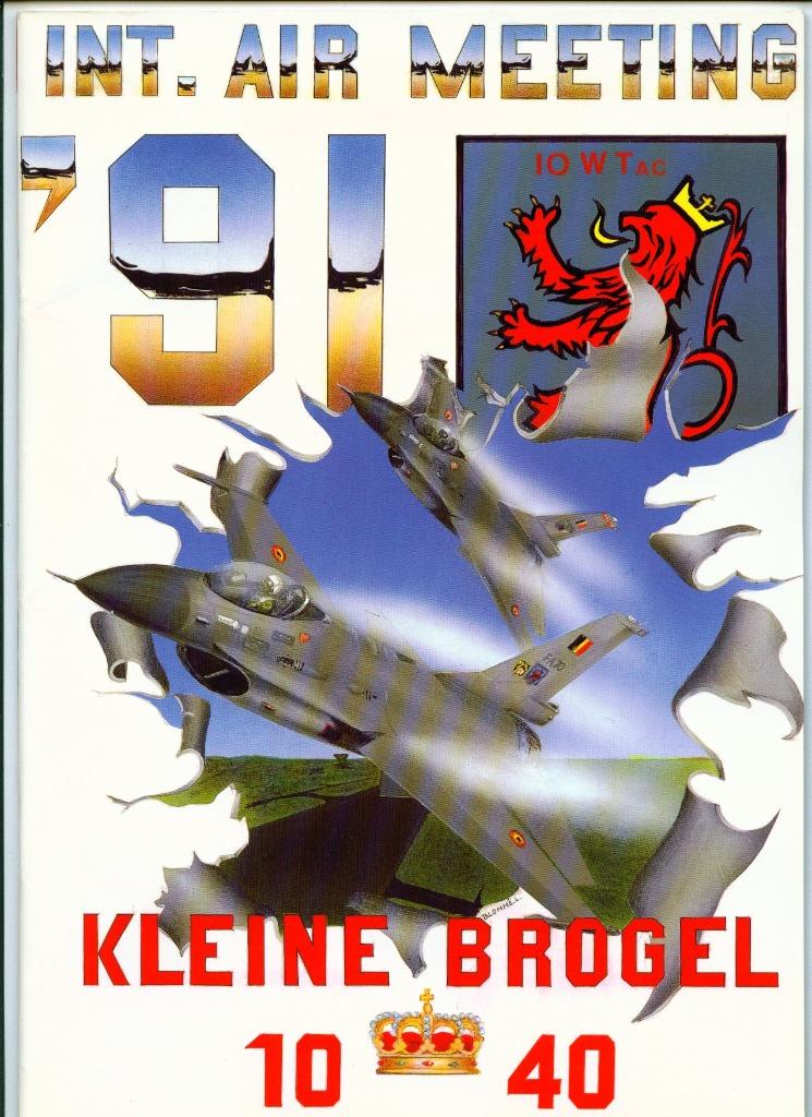 Kleine Brogel Airshow brochure 1991, Ophalen of Verzenden, Luchtmacht, Boek of Tijdschrift