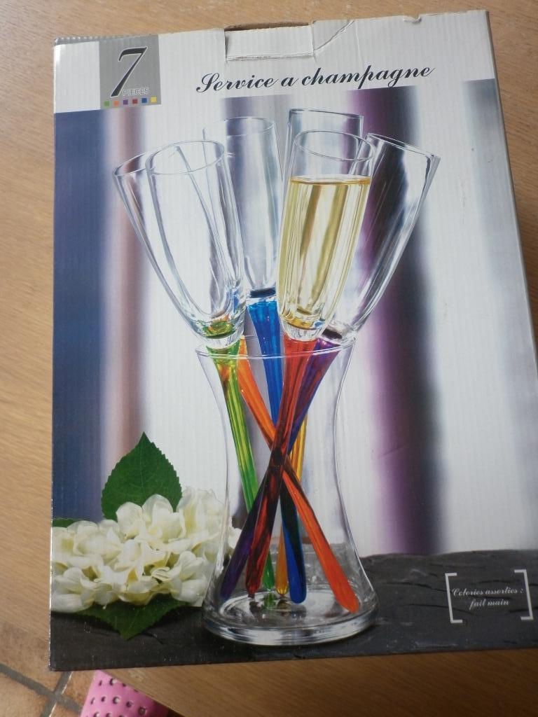 service à champagne, Collections, Vins, Enlèvement, Comme neuf, Champagne