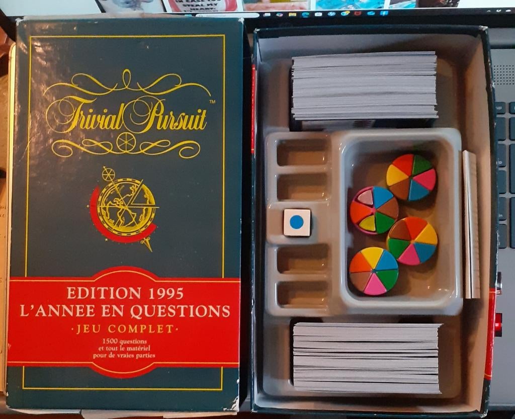 jeu  trivial pursuit edition 1995 l'année en question, Hobby & Loisirs créatifs, Trois ou quatre joueurs, Enlèvement ou Envoi