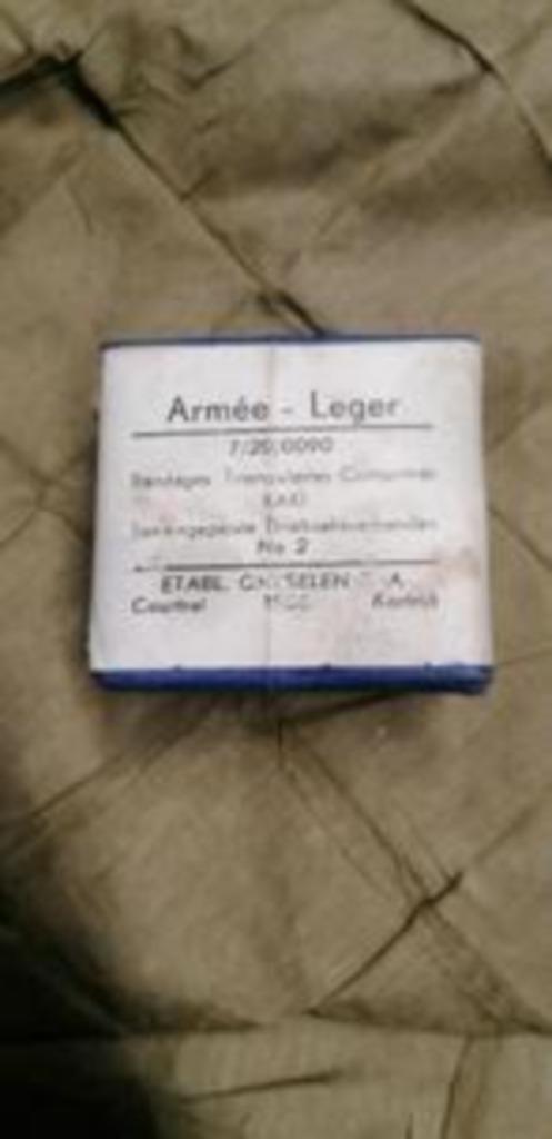 Bandage militaire Belge 1956, Collections, Envoi