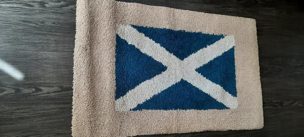 tapis représentant le drapeau écossais, Enlèvement ou Envoi, 50 à 100 cm, Utilisé, Rectangulaire