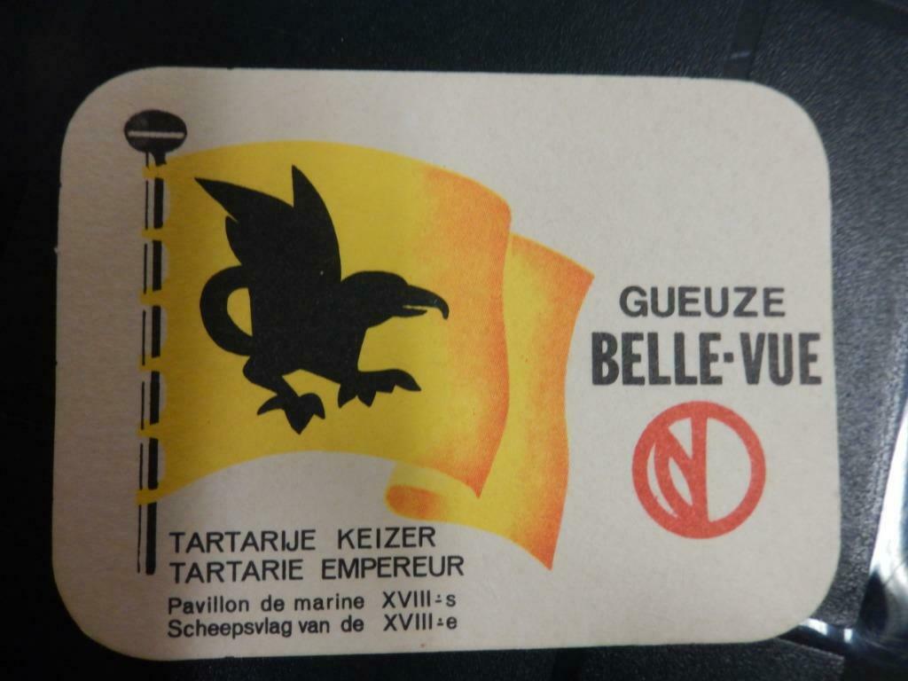 bierviltje GUEUZE BELLE-VUE (scheepsvlag), Collections, Marques & Objets publicitaires, Enlèvement ou Envoi, Comme neuf, Ustensile