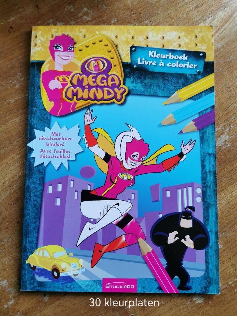 Kleurboek Mega Mindy, Ophalen of Verzenden, Gebruikt, Knutselen