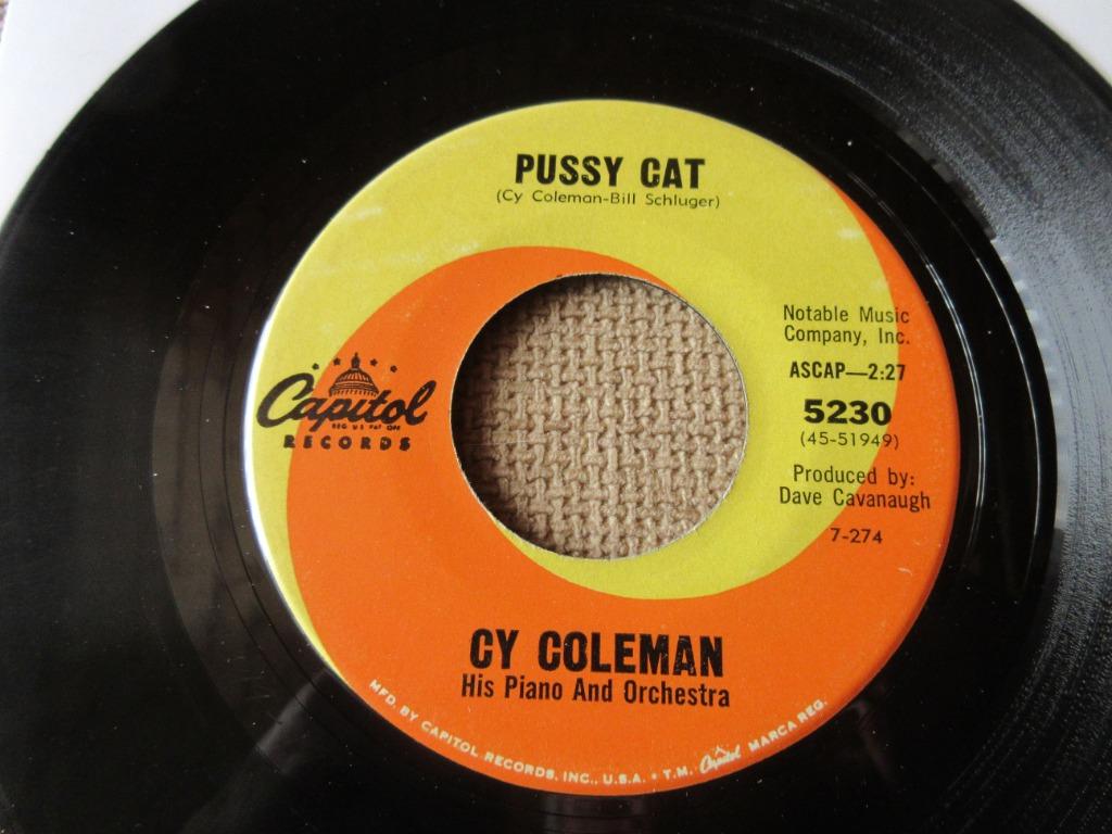 Cy Coleman‎ — Thema van Pussy Cat/Playboy, Cd's en Dvd's, Vinyl Singles, Gebruikt, Single, R&B en Soul, 7 inch, Ophalen of Verzenden