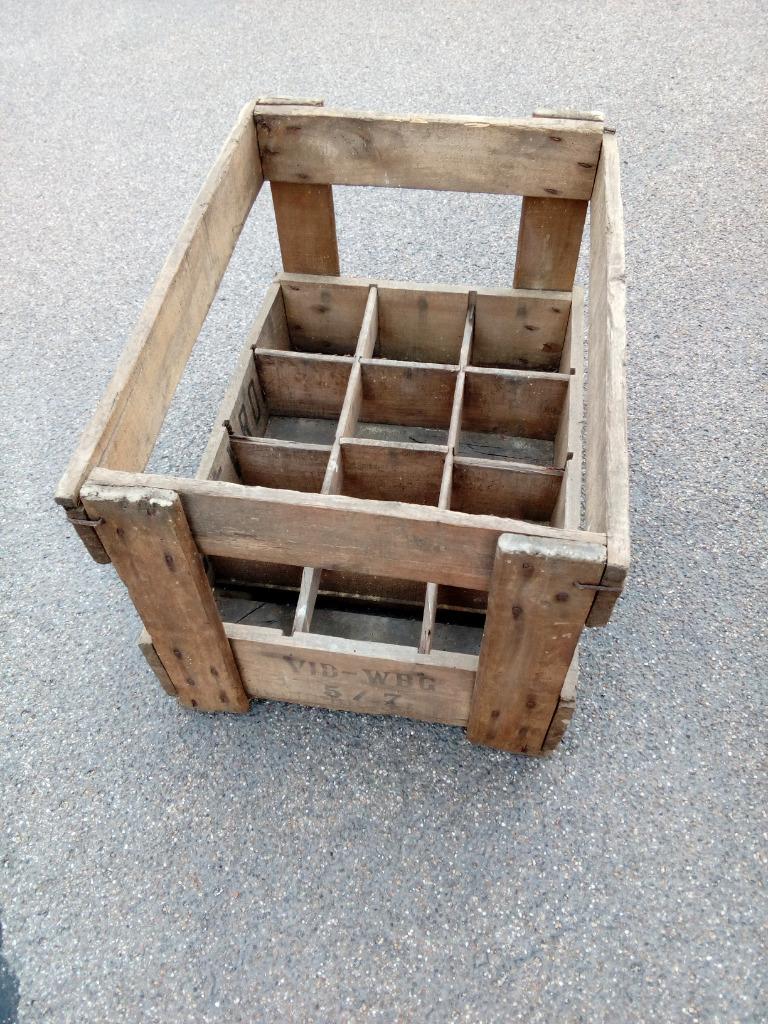 Ancien Casier/Caisse en bois Vintage, Ophalen of Verzenden
