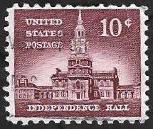 1 Postzegel USA 1956 Liberty, Ophalen of Verzenden, Gestempeld, Noord-Amerika