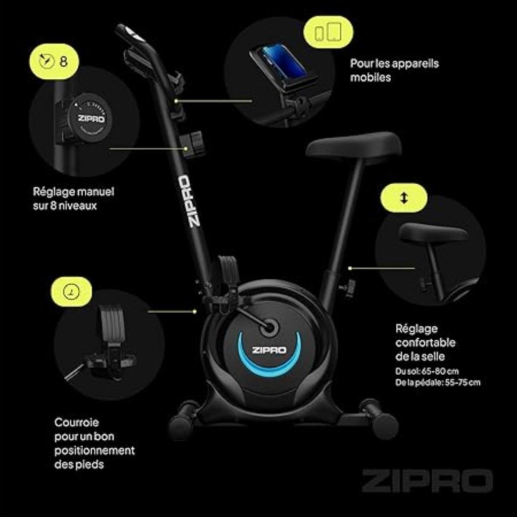 Vélo d'exercice ZIPRO One S LIVRAISON RAPIDE ET GRATUITE, Envoi, Neuf, Vélo d'appartement