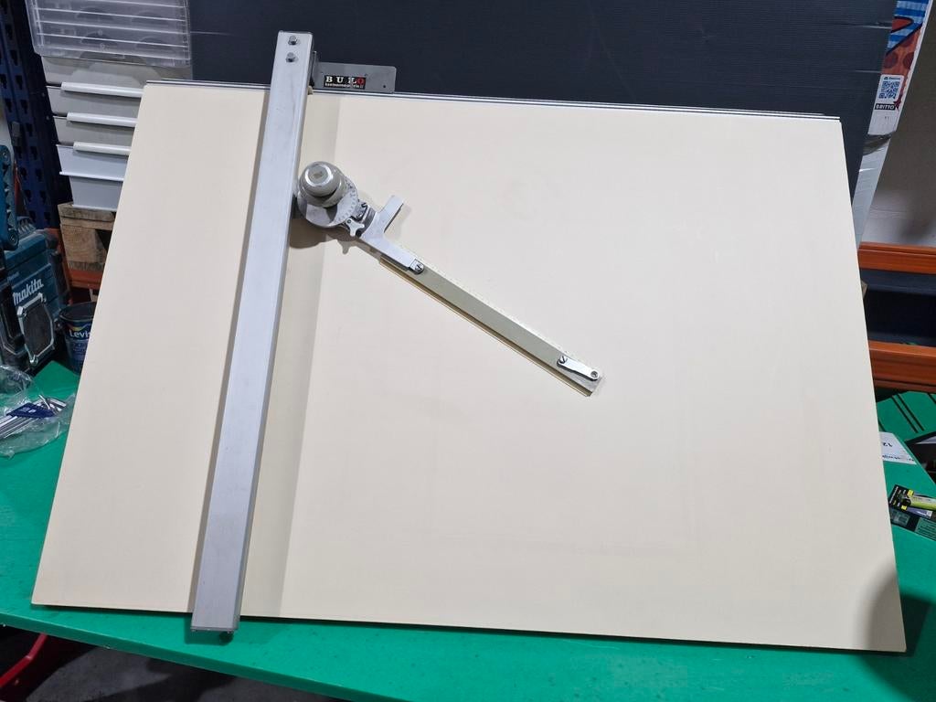 Verstelbare tekentafel met lattenset, Doe-het-zelf en Bouw, Tekentafels, Ophalen, Buo